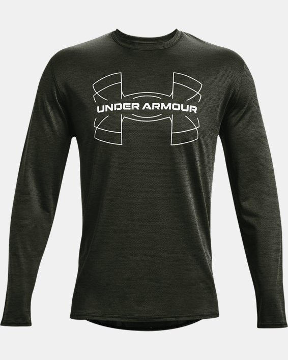 Men's UA Training Vent Graphic Long Sleeve, Green, pdpMainDesktop image number 4